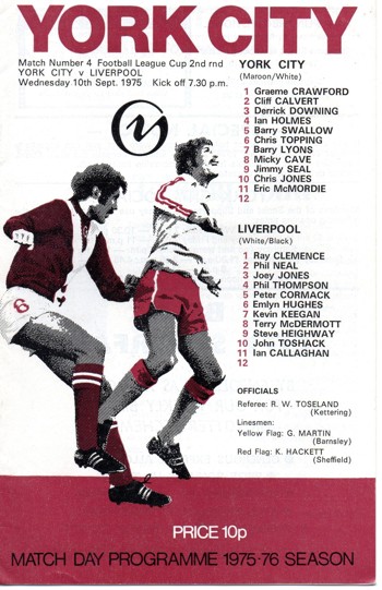 Match programme